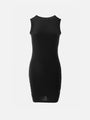 Noir Sleeveless Sheath Dress