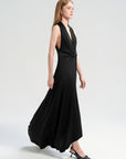 V-Neck Sleeveless Maxi Gown