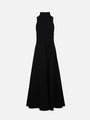 Mock Neck Sleeveless Maxi Dress