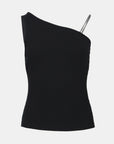 Chain Asymmetric Knit Tank