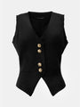 V-Neck Button Up Vest