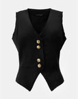 V-Neck Button Up Vest