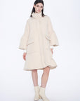 Stand Collar Oversized Down Coat