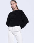 Dolman Sleeve Chiffon Top