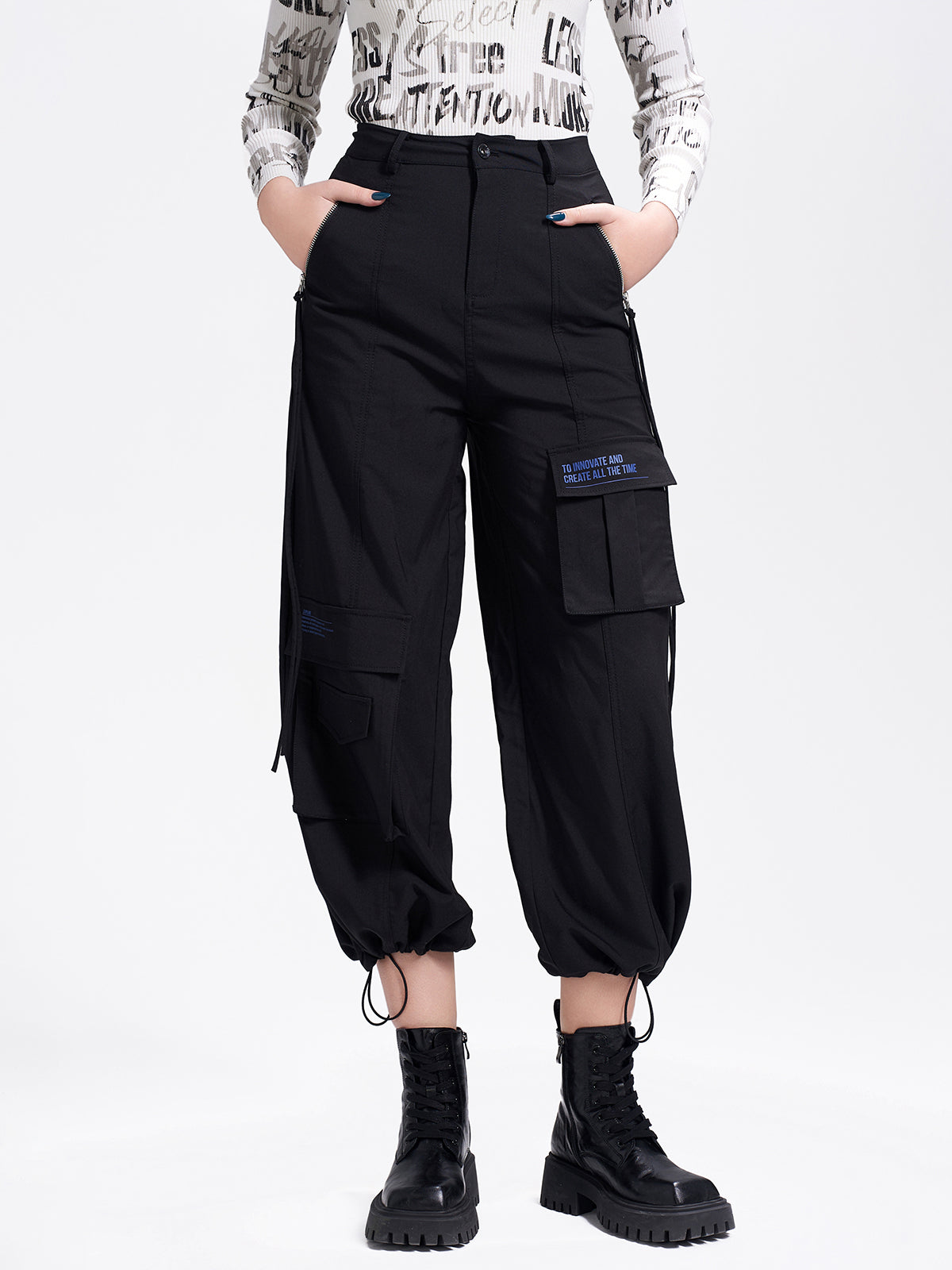 Wide Leg Cargo Pants