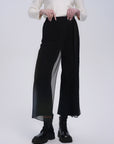 Wide Leg Chiffon Pants