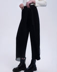 Wide Leg Chiffon Pants