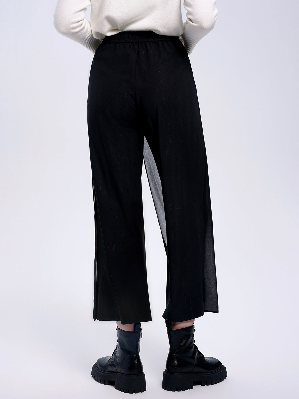 Wide Leg Chiffon Pants