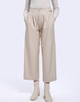 High Waist Pleated Wide Leg Pants