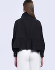 Stand Colloar Textured Jacket